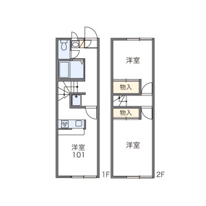 2DK Apartment in Matsuoka - Fuji-shi Floorplan