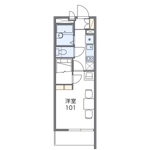 1K Apartment in Okubo - Shinjuku-ku Floorplan