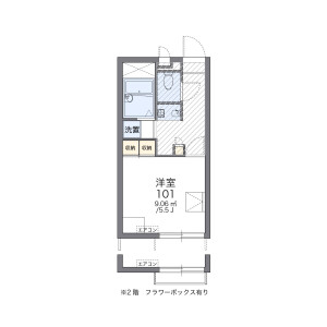 1K Mansion in Miyake - Hiroshima-shi Saeki-ku Floorplan