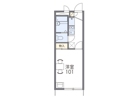 1K Apartment to Rent in Sunto-gun Nagaizumi-cho Floorplan