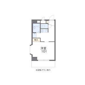 1K Mansion in Meiko - Nagoya-shi Minato-ku Floorplan
