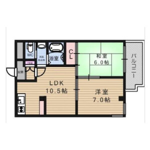 2DK Mansion in Shinimazato - Osaka-shi Ikuno-ku Floorplan