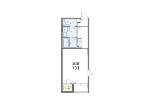 1K Apartment to Rent in Yashio-shi Floorplan