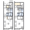 1K Apartment to Rent in Kunitachi-shi Floorplan