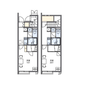 1K Apartment in Naka - Kunitachi-shi Floorplan