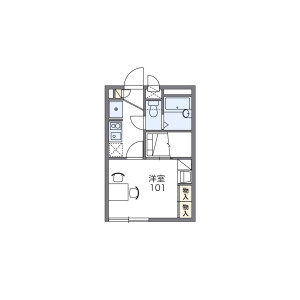 1K Apartment in Nishiogu - Arakawa-ku Floorplan