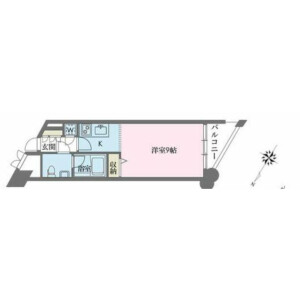 1R Mansion in Megurohoncho - Meguro-ku Floorplan
