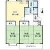 3LDK Apartment to Rent in Kyoto-shi Sakyo-ku Floorplan