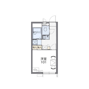 1K Apartment in Megurohoncho - Meguro-ku Floorplan
