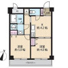 2K Apartment to Buy in Shinjuku-ku Floorplan