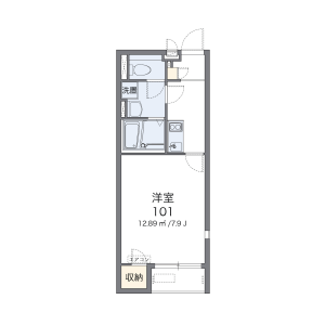 1K Apartment in Kami - Sakai-shi Nishi-ku Floorplan