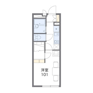 1K 아파트 in Shimo - Fussa-shi Floorplan