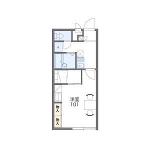 1K Apartment in Rokuromi - Yokkaichi-shi Floorplan