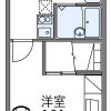 堺市北区出租中的1K公寓 房屋布局