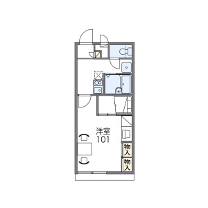 1K Apartment in Minamihanadacho - Sakai-shi Kita-ku Floorplan