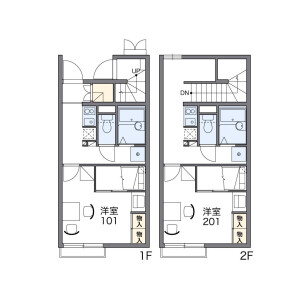 1K Apartment in Biwajima - Nagoya-shi Nishi-ku Floorplan