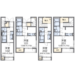 1K Apartment in Umegaoka - Setagaya-ku Floorplan
