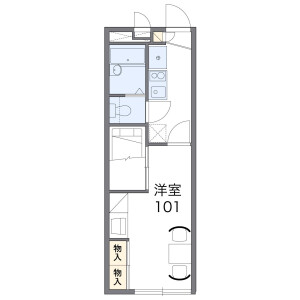 1K Apartment in Hosoda - Katsushika-ku Floorplan