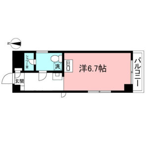1R Mansion in Morino - Machida-shi Floorplan