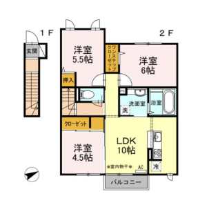 3LDK Apartment in Miyashimohoncho - Sagamihara-shi Chuo-ku Floorplan