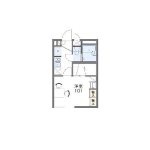 1K Apartment in Nakanojo - Ueda-shi Floorplan