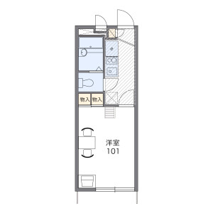 1K Apartment in Jinnocho - Nagoya-shi Atsuta-ku Floorplan