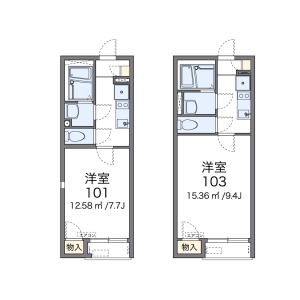 1K Apartment in Shimoigusa - Suginami-ku Floorplan