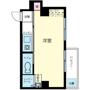 1R Mansion in Teramachi - Hachioji-shi Floorplan
