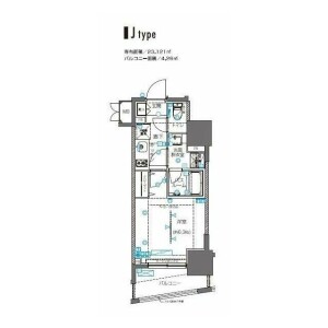 1K Mansion in Miyagawacho - Yokohama-shi Naka-ku Floorplan