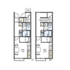 1K Apartment in Yamamoto - Utsunomiya-shi Floorplan