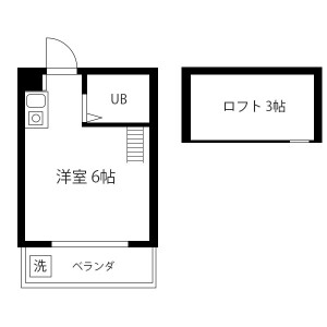 1R Apartment in Nakano - Nakano-ku Floorplan