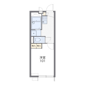 1K Mansion in Toeicho - Nagoya-shi Mizuho-ku Floorplan