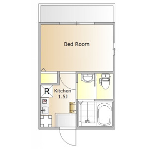 1K Apartment in Megurohoncho - Meguro-ku Floorplan