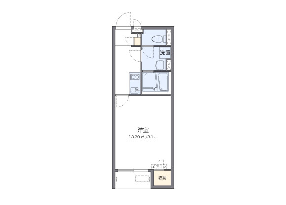 1K Apartment to Rent in Fukaya-shi Floorplan
