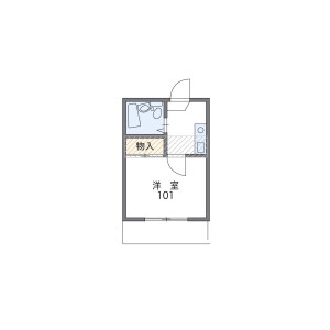 1K Apartment in Omorinishi - Ota-ku Floorplan