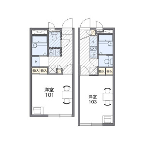 1K Apartment in Suehiro - Ichikawa-shi Floorplan