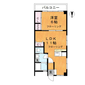 1LDK Mansion in Yanaka - Adachi-ku Floorplan