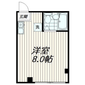 1R Mansion in Kitamagome - Ota-ku Floorplan