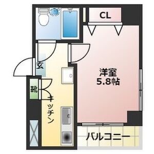 1K Mansion in Sumiyoshicho - Shinjuku-ku Floorplan