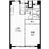 1LDK Apartment to Rent in Ichinomiya-shi Floorplan