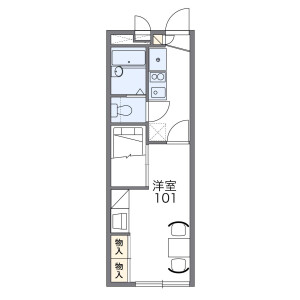1K Apartment in Akabanekita - Kita-ku Floorplan