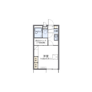 1K Apartment in Okubocho nishijima - Akashi-shi Floorplan
