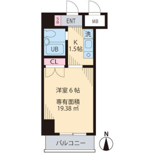 1K Mansion in Matsudo - Matsudo-shi Floorplan