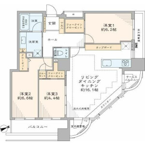 3LDK Mansion in Nishiwaseda(sonota) - Shinjuku-ku Floorplan