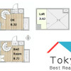 1LDK Apartment to Rent in Toshima-ku Floorplan