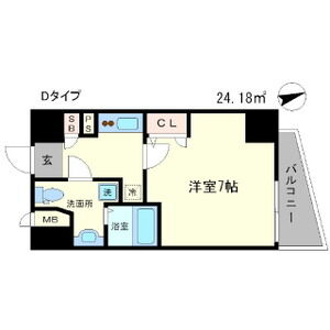 1K Mansion in Morinomiyachuo - Osaka-shi Chuo-ku Floorplan