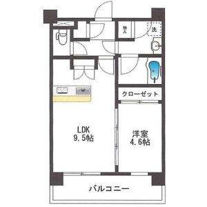 1LDK {building type} in Kitasenzoku - Ota-ku Floorplan