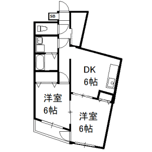 2DK Mansion in Shukugawara - Kawasaki-shi Tama-ku Floorplan