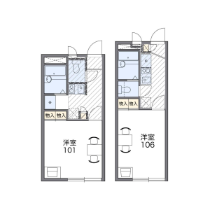 1K Mansion in Nishifuna - Funabashi-shi Floorplan