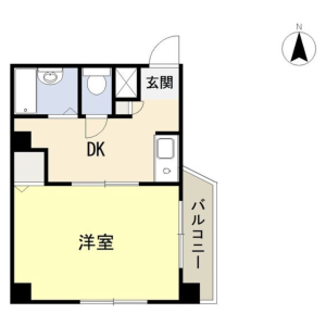 1DK Mansion in Shimodera - Osaka-shi Naniwa-ku Floorplan